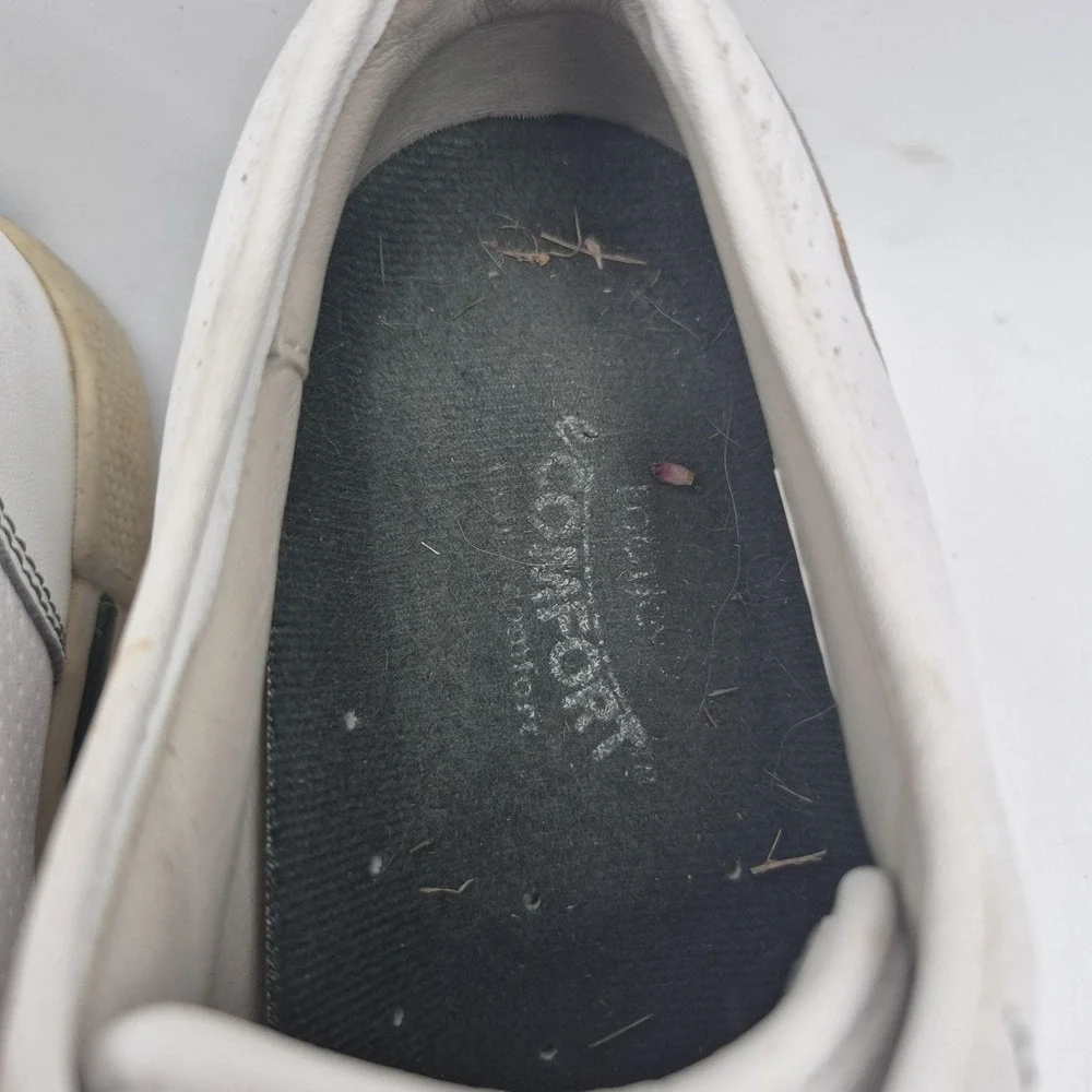 FootJoy Golf Shoes Mens 7.5M White Leather EComfort Cleats Softspikes‎ 98749